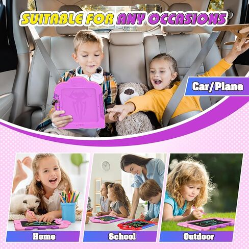 كمبيوتر لوحي للكتابة على شكل عنكبوت LCD للأطفال: لوحة رسومات الشعار المبتكرة الملونة ولوحة الرسم لعمر 3 4 5 6 7 8 سنوات للأولاد والبنات الصغار هدايا عيد الميلاد للأطفال من سن 4 إلى 6 سنوات in Kuwait