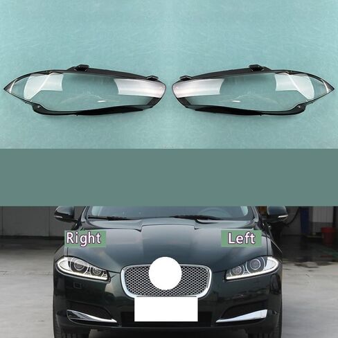 Compatible With j-aguar XF XFL 2012-2015 Front Headlight Cover Lens - Transparent Glass Shells Headlamps(A Piar) in Saudi Arabia