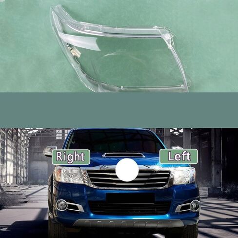 Compatible With H-ILUX V-IGO Pickup 2012-2014 Headlight Cover Lens - Clear Plexiglass Shell Enhanced Protection(Right) in Saudi Arabia