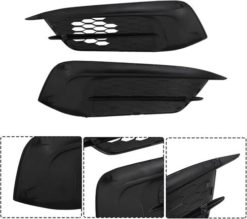 labwork Front Left and Right Side Pair Fog Light Cover Bezels Replacement for Honda Civic 2016-2018 71103-TBA-A00 71108-TBA-A00 in Saudi Arabia