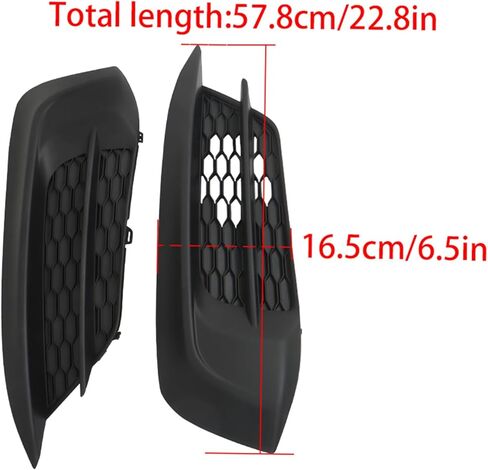 labwork Front Left and Right Side Pair Fog Light Cover Bezels Replacement for Honda Civic 2016-2018 71103-TBA-A00 71108-TBA-A00 in Saudi Arabia