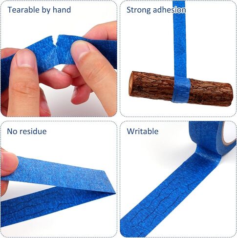 3 Rolls Premium Painters Tape, Paint Tape for Multi-Purpose, 0.94 Inches x 22 Yards, Blue in Saudi Arabia