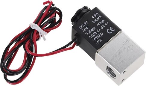Compressor Valve 1/4" Normally Closed Pneumatic Aluminum Solenoid Valves 12V 24V Voltage For Air(COIL,24V DC) in Saudi Arabia