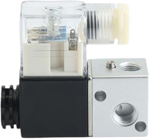 Pneumatic solenoid valves 2v025-08 3V1-06 2 position 2 way 1/4 air solenoid valve AC 110V 220V control valve DC 12V 24V(3V1-06 DC24V) in Saudi Arabia