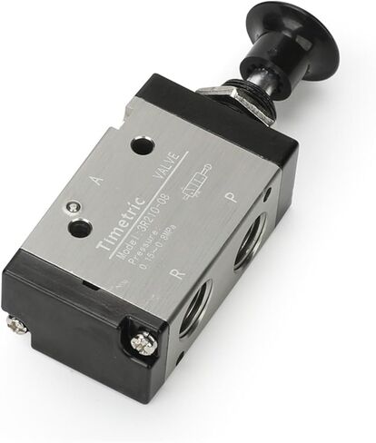 1PC Metal 3R 4R Manual Pull Push Solenoid Valve 2 Position 3/5 Way Pneumatic Components Mechanical Valve(3R110-06) in Saudi Arabia
