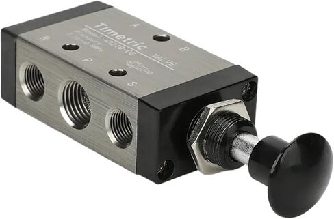 1PC Metal 3R 4R Manual Pull Push Solenoid Valve 2 Position 3/5 Way Pneumatic Components Mechanical Valve(3R110-06) in Saudi Arabia