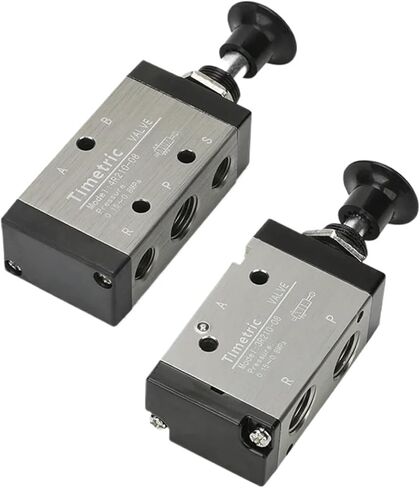 1PC Metal 3R 4R Manual Pull Push Solenoid Valve 2 Position 3/5 Way Pneumatic Components Mechanical Valve(3R110-06) in Saudi Arabia