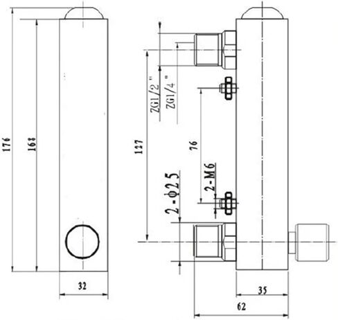 نطاقات m3/h LPM PMMA مقياس تدفق الغاز مقياس تدفق الهواء مقياس دوار بدون صمام LZM-15T (0.3-3 م 3 في الساعة) in Kuwait