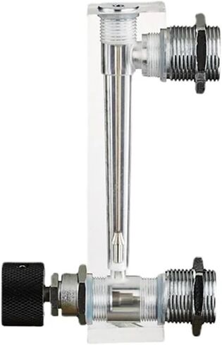 G 1/4" Female M18 Panel Float Flowmeter Gas Liquid Air Flow Meter Rotameter With Control Valve(10-100 LPM Gas) in Saudi Arabia