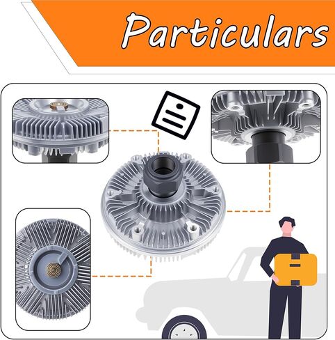 قابض مروحة تبريد المحرك متوافق مع محرك الديزل DT466E الدولي مع استبدال EGR # 010021288، 7C4Z8A616BA، 7C4ZA616BA in Saudi Arabia