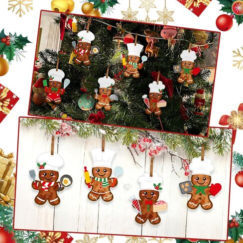 Epakh 24 مجموعات ثلج الحرفية عدة المناديل الورقية علامة الحرفية الشتاء ثلج عيد الميلاد الحرفية جعل شجرة عيد الميلاد الخاصة بك زخرفة معلقة لقضاء عطلة DIY حزب الأنشطة المنزلية in Kuwait