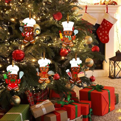 Epakh 24 مجموعات ثلج الحرفية عدة المناديل الورقية علامة الحرفية الشتاء ثلج عيد الميلاد الحرفية جعل شجرة عيد الميلاد الخاصة بك زخرفة معلقة لقضاء عطلة DIY حزب الأنشطة المنزلية in Kuwait