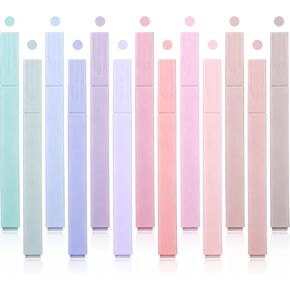 12 Pcs Highlighters Assorted Colors 12 Colors Bible Highlighter Chisel Tip Cute Highlighters Aesthetic No Bleed Highlighter Pens for Journaling Planner Notes Supplies in Kuwait