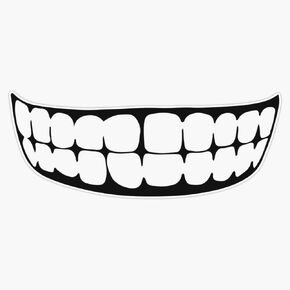 The Truth'S Mouth - Two Colour Vinyl Waterproof Sticker Decal Car Laptop Wall Window Bumper Sticker 5" in Kuwait