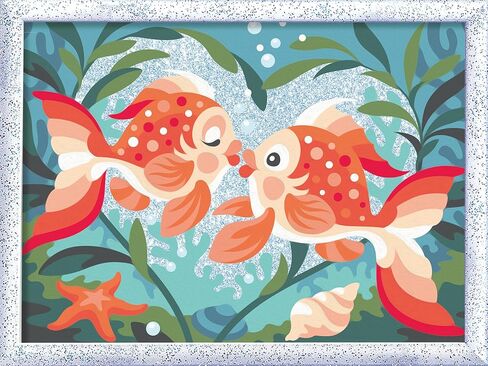Ravensburger Creart Fish in Love Paint by Numbers Kit for Children in Saudi Arabia
