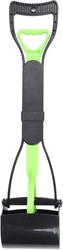 Zerone Pooper Scooper for Large Small Dogs and Cats Extended Handle Pet Poop Pickupper Large Capacity, Easy to Use for Dogs, Cats, Puppies with Poop Bags, Grass and Gravel (All Black) in Saudi Arabia