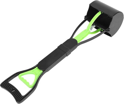 Zerone Pooper Scooper for Large Small Dogs and Cats Extended Handle Pet Poop Pickupper Large Capacity, Easy to Use for Dogs, Cats, Puppies with Poop Bags, Grass and Gravel (All Black) in Saudi Arabia