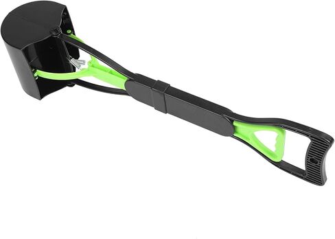 Zerone Pooper Scooper for Large Small Dogs and Cats Extended Handle Pet Poop Pickupper Large Capacity, Easy to Use for Dogs, Cats, Puppies with Poop Bags, Grass and Gravel (All Black) in Saudi Arabia
