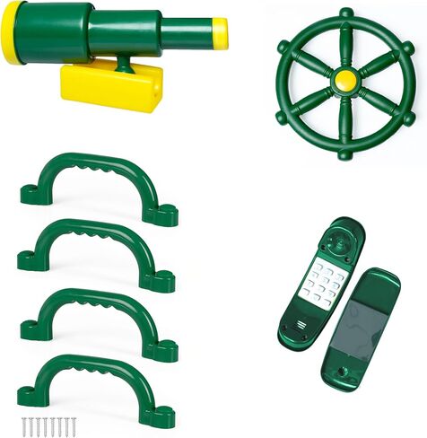 Barcaloo Pirate Playground Bundle - Telescope, Wheel & Handles, Steering in Saudi Arabia