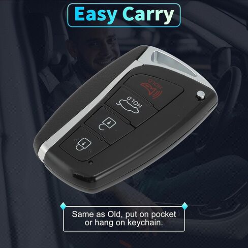 X AUTOHAUX SY5MDFNA433 434 MHz Replacement Keyless Entry Remote Smart Key Fob for Hyundai for Genesis 2015 2016 No.95440-B1210 4 Buttons in Saudi Arabia