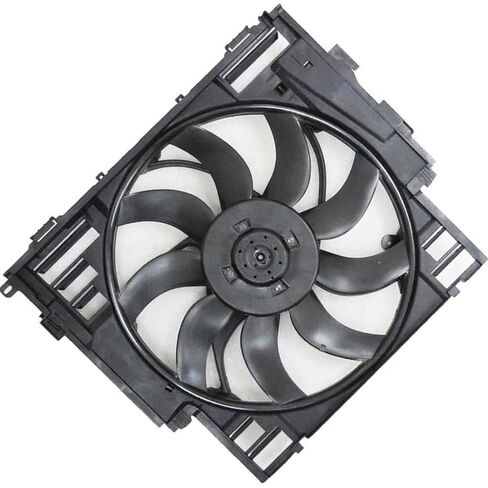 Dual Radiator and Condenser Fan Assembly fits BMW 528i xDrive 2012 2013 2014 2015 Replacement 17418617103, 17418619143, 17417618787 1PCS in Saudi Arabia