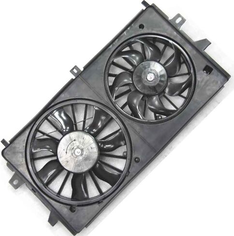 Dual Radiator and Condenser Fan Assembly fits Chevrolet Impala,Monte Carlo 2006 2007 2008 2009 2010 2011 fits Buick LaCrosse 2005 2006 2007 2008 1 x in Saudi Arabia