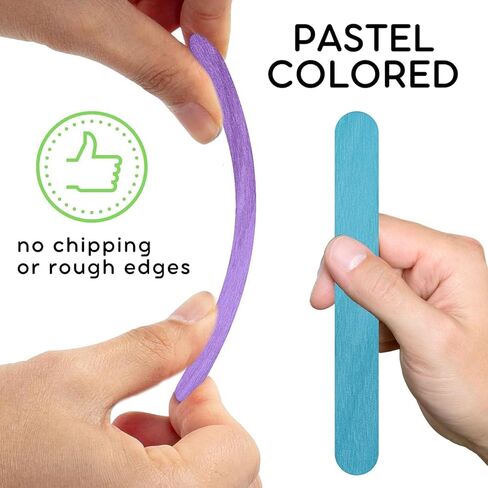 200PCS Wooden Sticks for Crafts – 8 Inch Wooden Sticks for Crafting Jumbo Craft Sticks Bulk for DIY Crafts Jumbo Popsicle Sticks for Crafts Wooden Wax Sticks in Kuwait