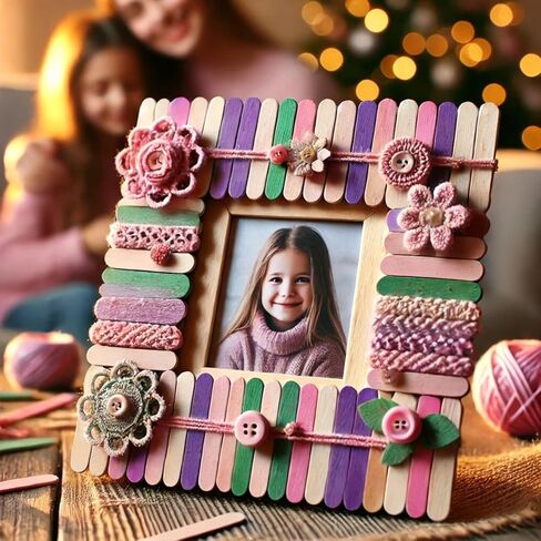 200PCS Wooden Sticks for Crafts – 8 Inch Wooden Sticks for Crafting Jumbo Craft Sticks Bulk for DIY Crafts Jumbo Popsicle Sticks for Crafts Wooden Wax Sticks in Kuwait