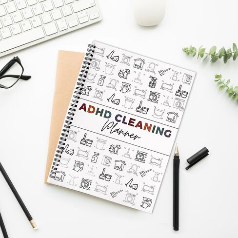 مخطط تنظيف ADHD للبالغين والمراهقين - جدول تنظيف يومي وأسبوعي وشهري وسنوي غير مؤرخ ومنظم قائمة مرجعية مع مخطط المهام الروتينية ومتتبع العادات وقوالب تحسين المنزل التي تصنعها بنفسك in Saudi Arabia