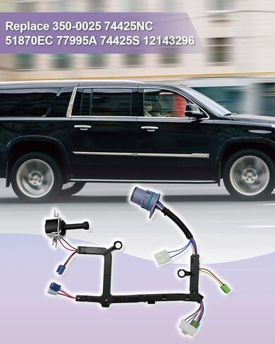 350-0025 حزام داخلي مع ملف لولبي TCC للقفل مناسب لناقل الحركة 4L60E 4L60 4L65E 4L70E 4L70 1993-2002، استبدال طقم أسلاك الملف اللولبي الرئيسي 12143296 in Saudi Arabia