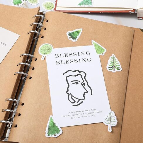 45Pcs Small Pine Tree Stickers, Removable Forest Trees Decals Peel and Stick Small Tree Wall Decals for Scrapbooks, Diaries, Envelopes, Phone Cases, DIY Arts and Crafts Decoration in Kuwait