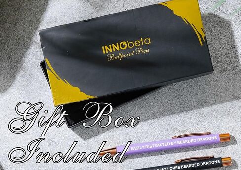 هدايا التنين الملتحي من InnoBeta لمحبي التنين الملتحي، مجموعة أقلام حبر جاف مكونة من 4، هدايا للتنين الملتحي الذي يذاكر كثيرا في أعياد الميلاد والكريسماس وأي مناسبة خاصة in Saudi Arabia