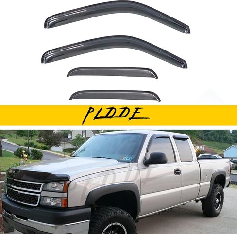 4 pcs Compatible with 09-14 Ford F-150 SuperCrew/Crew Cab Front+Rear Sun/Rain Guard Outside Mount Window Visors in Saudi Arabia