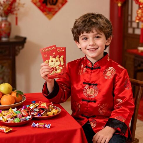 36 PCS Vietnamese New Year Red Envelopes 2026 Lunar New Year Hong Bao with Horse Patterns Blessing Words Good Luck Spring Festival Party in Saudi Arabia