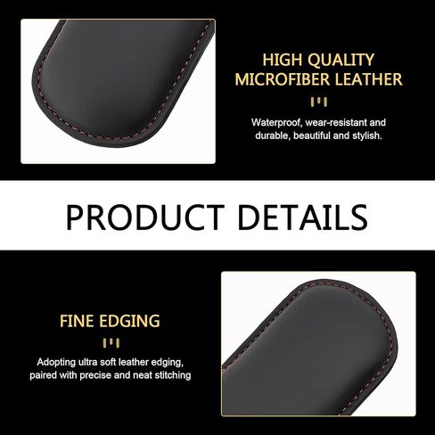WZP 2PCS Car Door Armrest Pads, Soft Leather+Memory Foam Car Knee Pads, Arm Rest Elbow Cushion with One-Piece Molding, Universal Car Interior Accessories for Arm Support Protect (Black) in Saudi Arabia