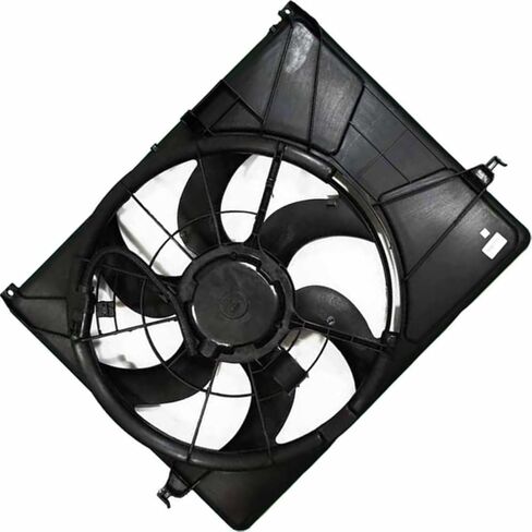 Dual Radiator and Condenser Fan Assembly fits Hyundai Sonata 2006 2007 2008 2009 2010 Replacement 252313K460, 253503K280, 253803K280 1x in Saudi Arabia