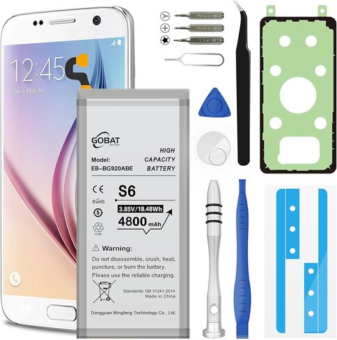 GOBAT Replacement for Samsung Galaxy Note 10 Battery,3700mAh High Capacity Battery fit for Samsung Galaxy Note 10 Plus Model (SM-N970F/DS/U/U1/W/0/DS/N) with Repair Tool Kits,EB-BN970ABU in Saudi Arabia