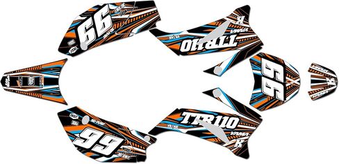 Graphics Kit for Yamaha TTR 110 (2008-2023) TTR110 Prime Series Blue 21 Mil-Dirt pit bike motorcycle stickers,dirtbike racing decal automotive motocross accessories no plastics in Saudi Arabia