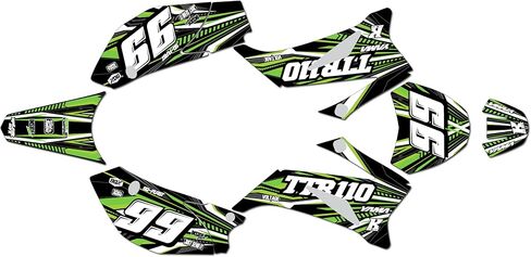 Graphics Kit for Yamaha TTR 110 (2008-2023) TTR110 Prime Series Blue 21 Mil-Dirt pit bike motorcycle stickers,dirtbike racing decal automotive motocross accessories no plastics in Saudi Arabia