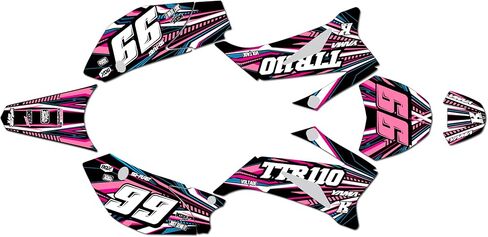 Graphics Kit for Yamaha TTR 110 (2008-2023) TTR110 Prime Series Blue 21 Mil-Dirt pit bike motorcycle stickers,dirtbike racing decal automotive motocross accessories no plastics in Saudi Arabia
