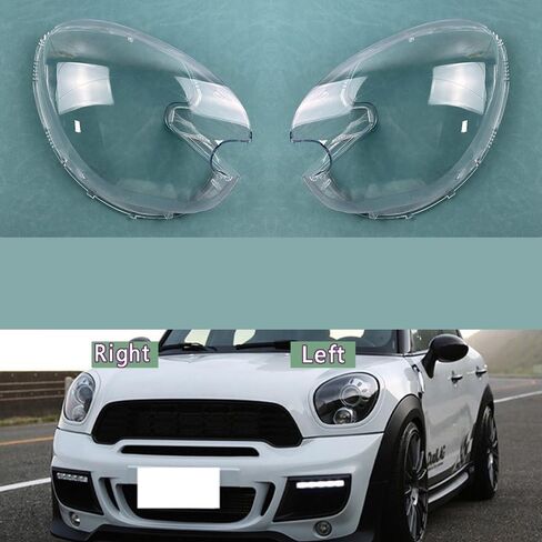 متوافق مع غطاء المصابيح الأمامية B-MW MINI R60 - غطاء عدسة المصباح الأمامي 2011-2016، محمي من الأشعة فوق البنفسجية، سهل التركيب (قطعة واحدة على اليمين) in Saudi Arabia