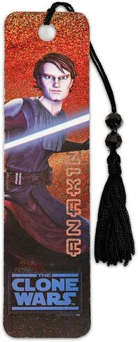 Star Wars Bookmark Set - Bundle with 3 Clone Wars Bookmarks for Kids Featuring Obi-Wan Kenobi, Ahsoka Tano, and Anakin Skywalker Plus Stickers | Star Wars Clone Wars Party Supplies for Boys Girls Kids in Saudi Arabia