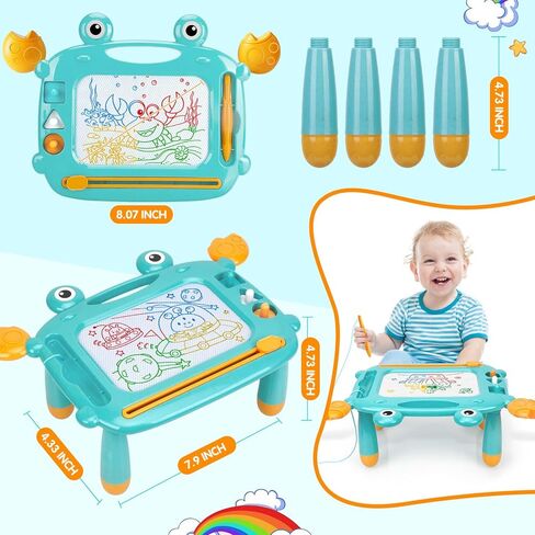 Toddler Toys,Toys for 1-2 Year Old Girls,Magnetic Drawing Doodle Board for Toddler 1-3,Learning Educational Baby Kids Toys for 18 Months 1 2 3 Year Old Girl,Toddler Girl Toys Christmas Birthday Gifts in Kuwait