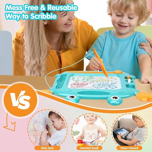 Toddler Toys,Toys for 1-2 Year Old Girls,Magnetic Drawing Doodle Board for Toddler 1-3,Learning Educational Baby Kids Toys for 18 Months 1 2 3 Year Old Girl,Toddler Girl Toys Christmas Birthday Gifts in Kuwait