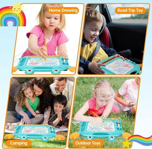 Toddler Toys,Toys for 1-2 Year Old Girls,Magnetic Drawing Doodle Board for Toddler 1-3,Learning Educational Baby Kids Toys for 18 Months 1 2 3 Year Old Girl,Toddler Girl Toys Christmas Birthday Gifts in Kuwait