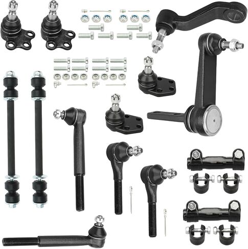 IRONTEK 14pc الكرة الأمامية المشتركة المهمل / بيتمان الذراع Sway Bar Tie Rod End Tie Rod كم تعديل لـ 2000-01 لدودج رام 1500، طقم التعليق الأمامي K7345 K7347 K7365 K7366 K7275 ES3540RL ES3539RL ES2080 in Saudi Arabia