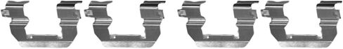 Detroit Axle - Rear Brake Pads for 17-21 GMC Acadia Cadillac XT5, 16-19 Chevrolet Camaro, 18-21 Enclave, Ceramic Brake Pads with Hardware Assembly 2017 2018 2019 2020 2021 Replacement in Kuwait
