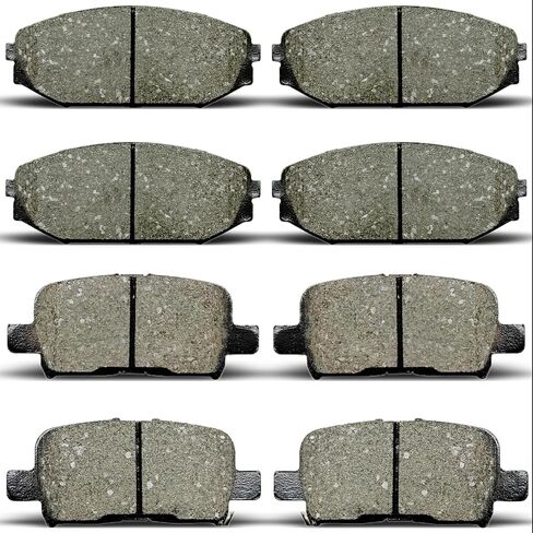D793 D865 Front Rear Ceramic Brake Pads Sets Fit For Acura MDX 2001-2002,For Honda Odyssey 2002-2004 in Saudi Arabia