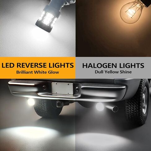 مصابيح إضاءة عكسية LED 3157 متوافقة مع دودج رام 1500 2500 3500 بيك اب 2003-2006، لمبة 3057، ضوء أبيض، التوصيل والتشغيل، حزمة من 2 in Kuwait