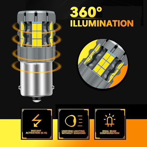 مصابيح إضاءة عكسية LED 3157 متوافقة مع دودج رام 1500 2500 3500 بيك اب 2003-2006، لمبة 3057، ضوء أبيض، التوصيل والتشغيل، حزمة من 2 in Kuwait